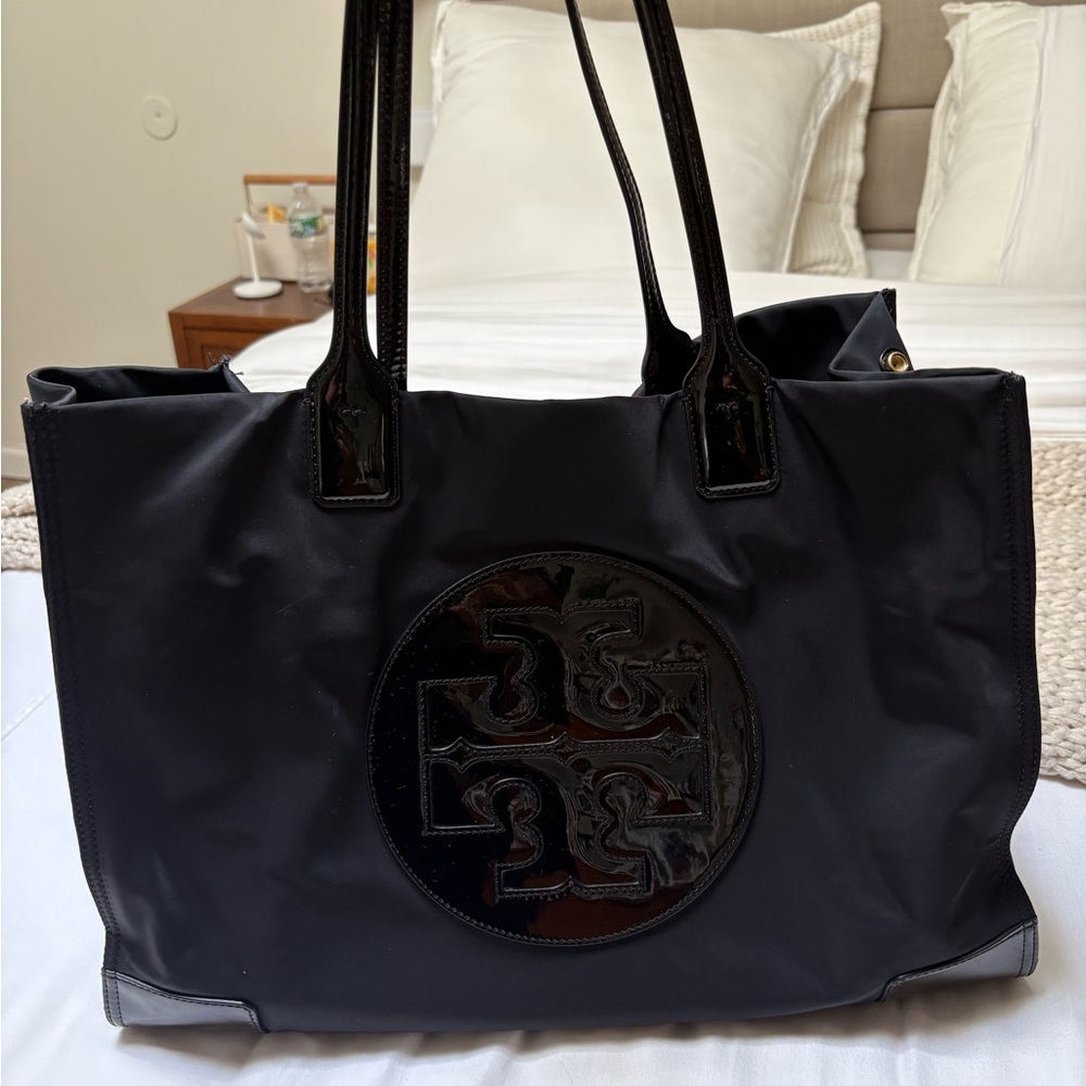 Tory Burch ella patent tote